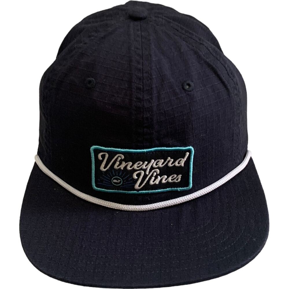 Vineyard Vines Script Patch Logo Ripstop Snapback… - image 2